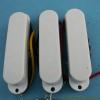 3 WHITE STRATOCASTER ELECTRIC GUITAR PICKUPS SET COVERED